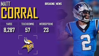 𝐁𝐑𝐄𝐀𝐊𝐈𝐍𝐆 𝐍𝐄𝐖𝐒 Minnesota Vikings Sign Quarterback Matt Corral  2024 NFL Offseason ᴴᴰ [upl. by Honeywell]