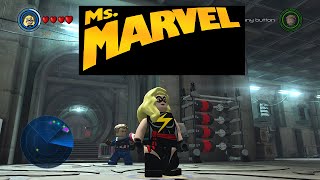 LEGO Marvels Avengers  Ms Marvel Carol Danvers Gameplay and Unlock Location [upl. by Radie]