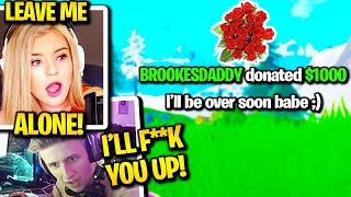 SYMFUHNY RAGES AT BROOKE STALKER on STREAM Fortnite [upl. by Azirb]