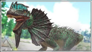 Taming Dilophosaurus In Ark Survival Evolved Gameplay1 [upl. by Ruomyes]