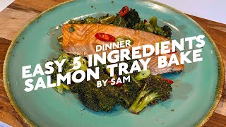 5 INGREDIENT RECIPE SALMON TRAY BAKE  LOW CARB QUICK amp EASY [upl. by Swayder]