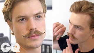 How to Trim amp Style a Handlebar Mustache [upl. by Elke]