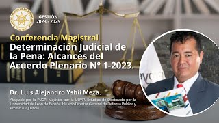 Determinación Judicial de la Pena Alcances del Acuerdo Plenario Nº 12023 [upl. by Worth]