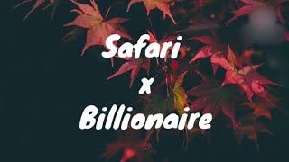 Sarena x Otilia  Safari x Billionaire  Lyrics video [upl. by Lyndes]