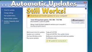 Windows Vista Updates STILL Work 2024 [upl. by Zaslow]