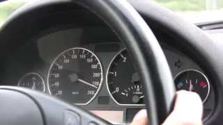 BMW E46 330d Autobahn Top Speed 260 kmh [upl. by Lait]