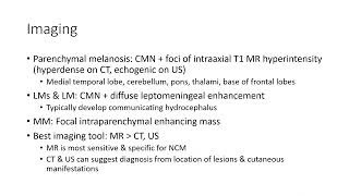 Neurocutaneous Melanosis Imaging [upl. by Stover757]