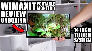 WIMAXIT 14 Inch Portable Touch Monitor Touch Screen Is MustHave [upl. by Lovel]