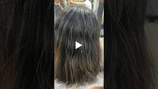 How to Perfectly Cover White or Grey Hair with Streaks and One Shade Dye beforeandafter [upl. by Liw]