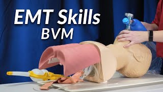 BVM Ventilation of an Apneic Adult Patient  EMT Skill [upl. by Milka638]