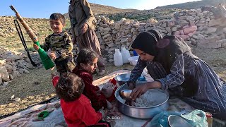 Nomadic Life in Iran Traditional Bread Making and Honey Harvesting [upl. by Ahtoelc]