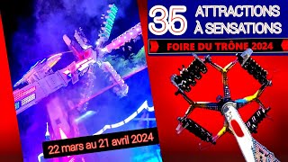 Les 35 Attractions de la Foire du Trône 2024 [upl. by Nnilsia12]