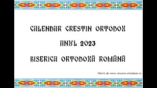 Calendar ortodox 2023 [upl. by Croydon]