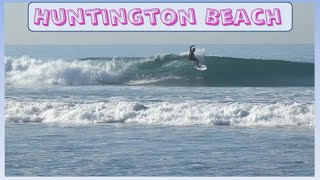 Huntington Beach CA Surf 11924 am surfing surf [upl. by Eeruhs]