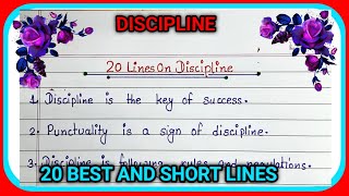 Essay on disciplineEssay on discipline 20 lines10 lines on discipline [upl. by Aerdno]