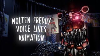 Molten Freddy Voice Lines animated [upl. by Lynnett134]