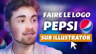 Faire le logo Pepsi Illustrator 2024 [upl. by Albert642]