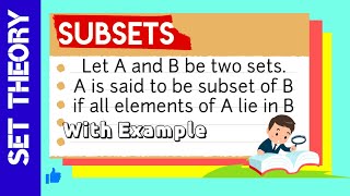 What is subset [upl. by Ayouqes]