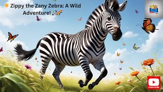 🌟Zippy the Zany Zebra A Wild Adventure 🦓🌈 Kids Rhyme Baby Rhyme Bed Time Rhyme Kidddo Tales TV [upl. by Leehar]