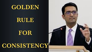 The Golden Rule For Consistency مستقل مزاجی کے لیے سنہرا اصول [upl. by Nadia]