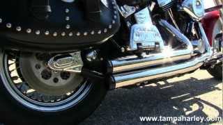 Used 1999 HarleyDavidson FLSTC Heritage Softail with Rinehart Exhaust [upl. by Euqinobe]