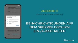 Benachrichtigungen auf dem Sperrbildschirm einausschalten Android 11 [upl. by Dripps]