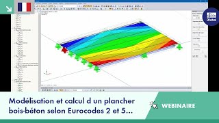 Modélisation et calcul d un plancher boisbéton selon Eurocodes 2 et 5 avec RFEM [upl. by Enaamuj]