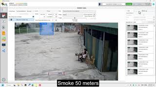 Outdoor Fire amp Smoke Detection Test Using AI Vision  1050m Distance [upl. by Adarbil867]