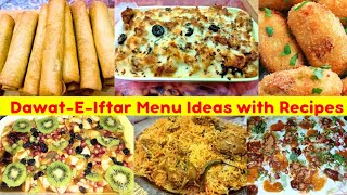 DawatEIftar Menu ideas with Complete Recipes Unique Ramadan Iftar Recipes Iftar Party Menu ideas [upl. by Ardnaeel]