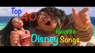 Top 40 Disney Songs [upl. by Uriia]