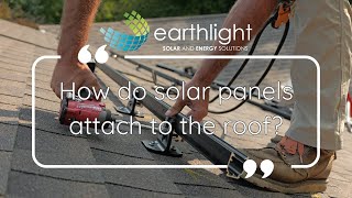 How do solar panels attach to the roof [upl. by Yelrak451]