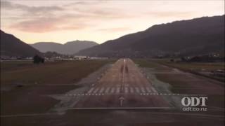 Night landing at Queenstown Airport [upl. by Jean-Claude]