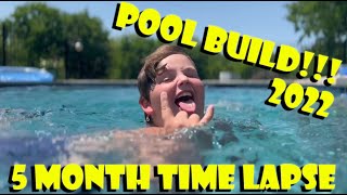 Swimming Pool Construction Time Lapse 2022 Pricing information included [upl. by Noiramaj987]