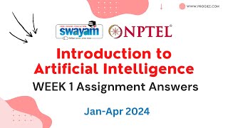 Nptel An Introduction to Artificial Intelligence Week 1 Assignment 1 Answers 2024  Swayam platform [upl. by Leviram274]