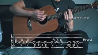 How To Play Novacane  Shiloh  Guitar Tabs [upl. by Htebsle551]