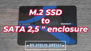 M2 SSD to SATA 25 quot enclosure  unboxing and assembly sabrent [upl. by Atoiganap]