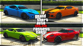 TOP 5 FASTEST CARS IN GTA 5 ONLINE UPDATED 2024 [upl. by Candide]