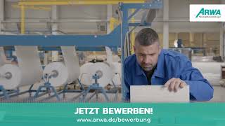 Produktionsmitarbeiter mwd  Top Jobs bei ARWA [upl. by Odnam]