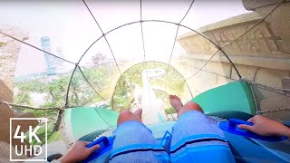 4K 60FPS Amazing Waterslides at Atlantis Aquaventure Waterpark in Dubai [upl. by Etka]