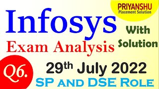 Infosys SP DSE Todays Analysis  Infosys SP and DSE Coding Questions  Infosys Programming [upl. by Ettennat912]