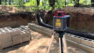 Building a Cabin in Northern Michigan Ep 5 Block Foundation [upl. by Froehlich]