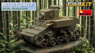 Miniart Stuart M3 Light Tank Build  Turret Completion Paint and Detailing [upl. by Shugart165]