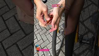 Fix Road Bike tubeless tire puncture with Dynaplug [upl. by Kimmi]