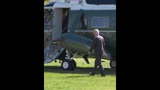 Biden departs the White House in Washington DC en route to Manchester New Hampshire [upl. by Odareg613]