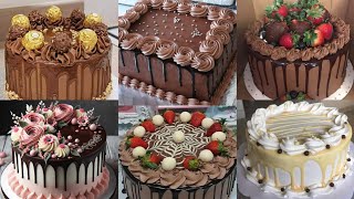 50 ideas para decorar tortas o pastel de CHOCOLATE  Chocolate cake decoration [upl. by Carlynne]