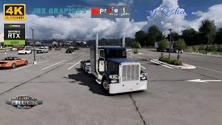 ATS New Definitive Reshade Preset JBX3PNG Realistic Graphics gameplay RTX 4090 4K max settings [upl. by Alekat]