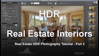 Creating HDR Real Estate Interior Photos Tutorial [upl. by Sidon]