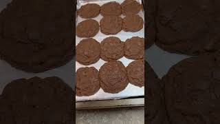 Chocolatey Chocolate Chip Cookies food foodie christmas shorts ytshorts youtubeshorts video [upl. by Callery361]