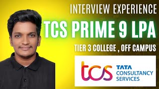 TCS Prime Interview Experience  Tier 3🔥  Off Campus TCS NQT Interview Preparation [upl. by Hanas949]