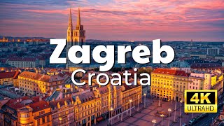 Zagreb Croatia Walking tour 4k [upl. by Stichter]